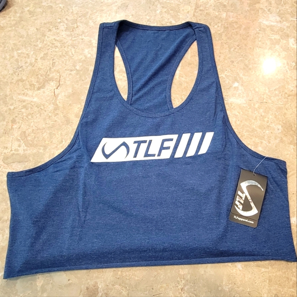 NWT- TLF Blue Crop Tank